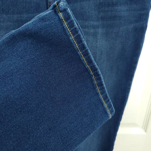 Betabrand Straight-Leg 4-Pocket Yoga Denim MP Dark Blue - Picture 15 of 16